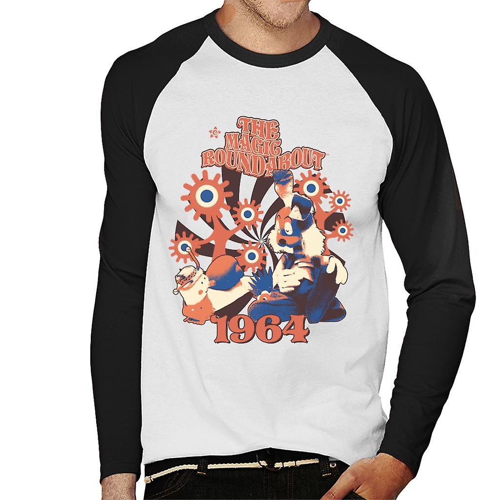 The Magic Roundabout Retro Brian & Dylan Men's Baseball Long Sleeved T-Shirt
