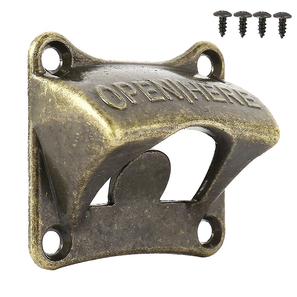Vintage Bronze Wall Mounted Wine Fahion Soda Bottle Beer Opener Bar Accessories