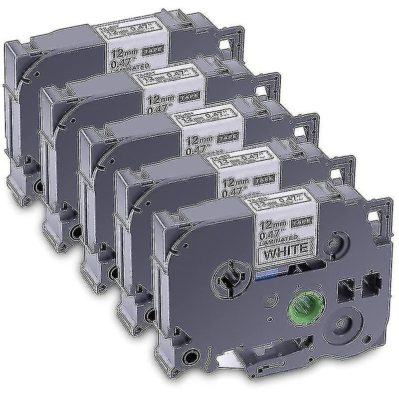 5-pack Label Maker Tape For Brother Tze-231 -231 Laminated P-press Label Maker Tape, For Model Pt D