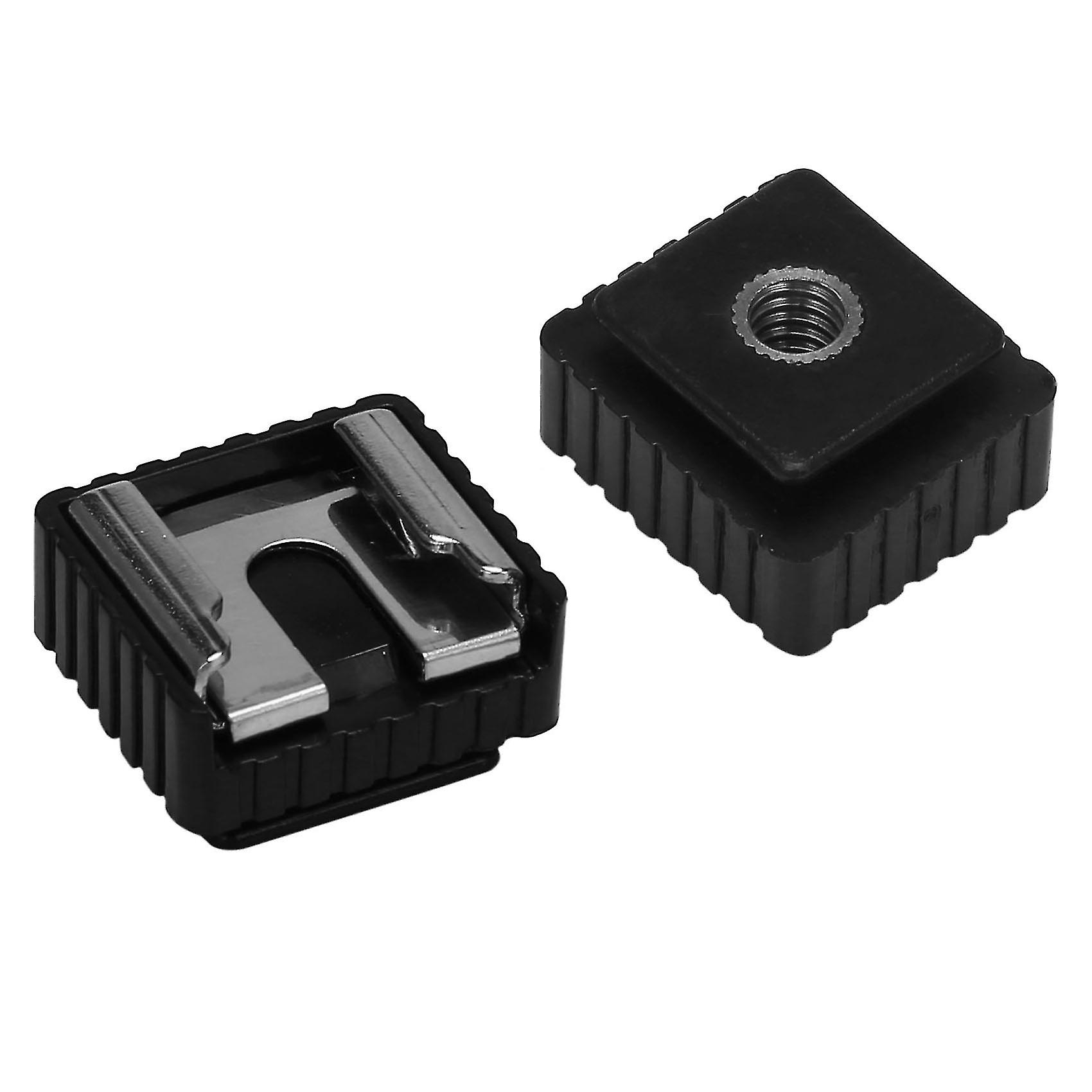 2pcs Flash Hot Shoe Mount Adapter To 1/4 Inch Thread For Stand Tripod