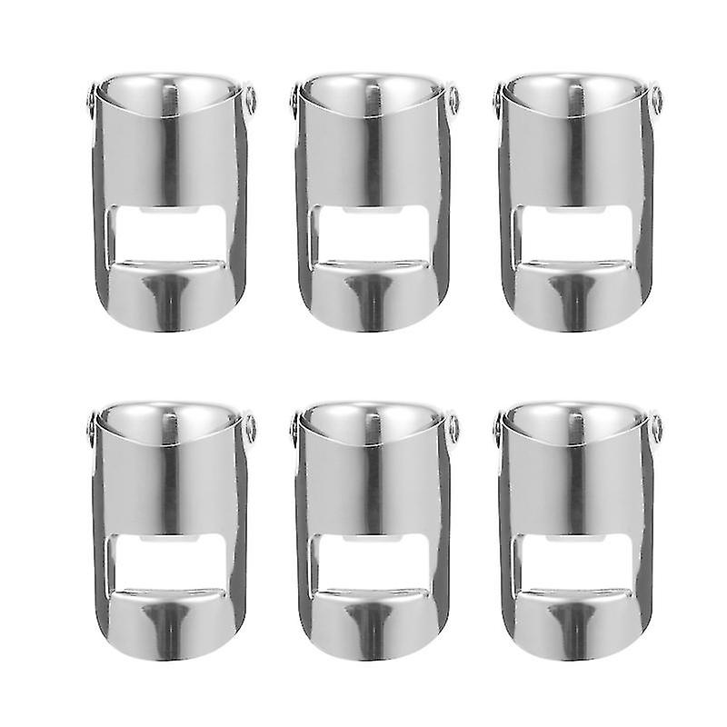 6pcs Stainless Steel Wine Stopper
