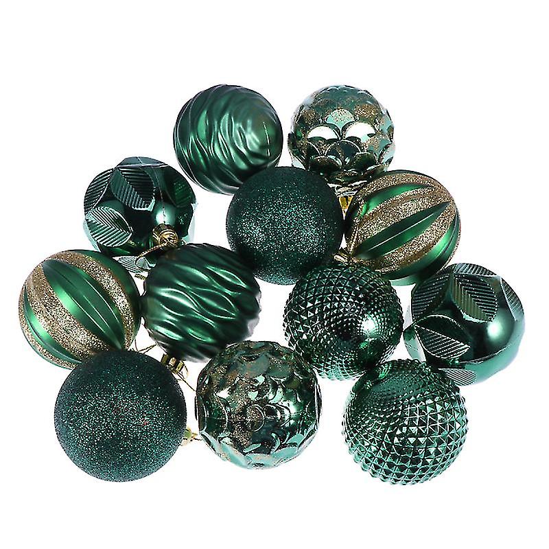 The New 12pcs Plastic Christmas Balls