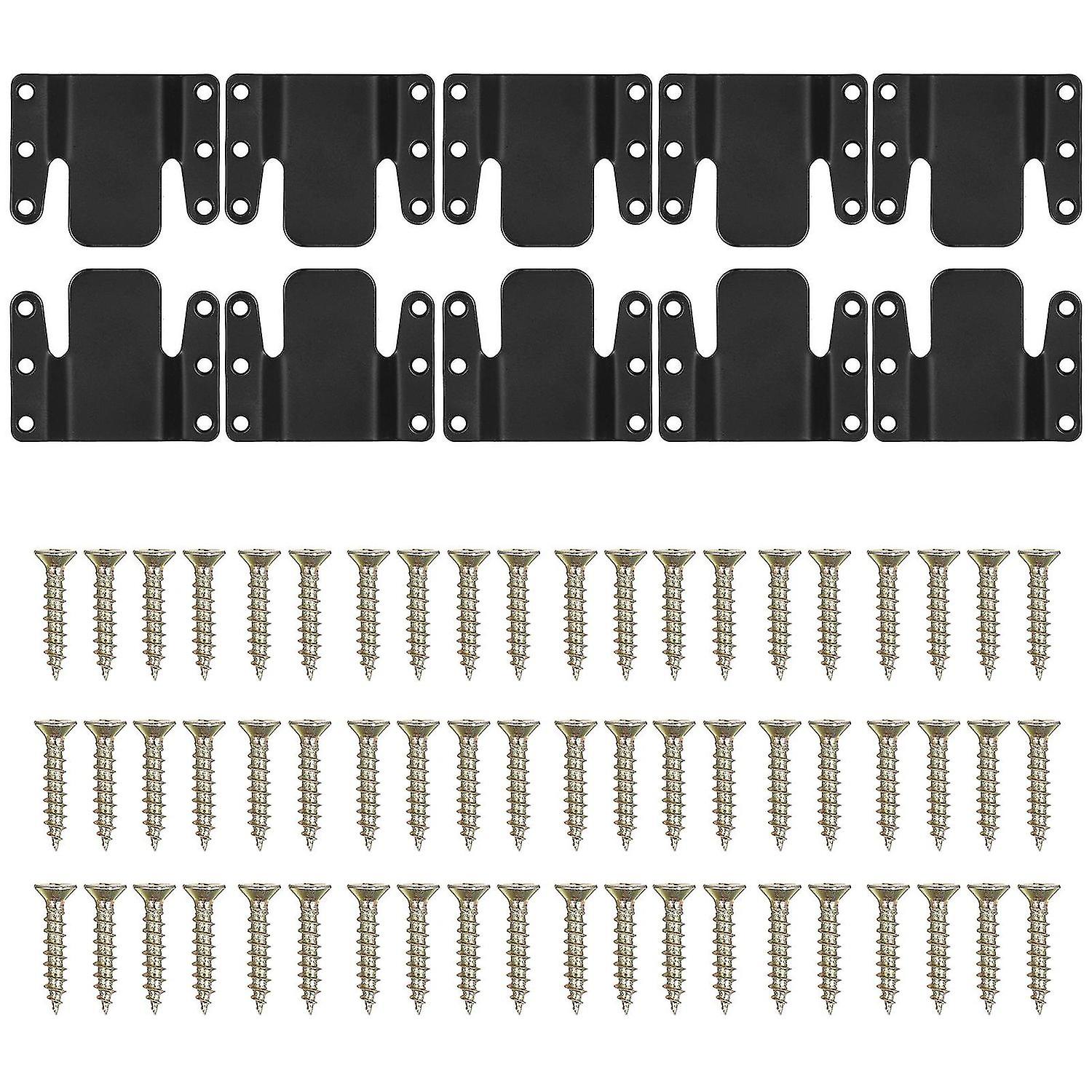 10Pcs Sectional Couch Connectors, Universal Sectional Sofa Interlocking, Easy to Install Couch Clips