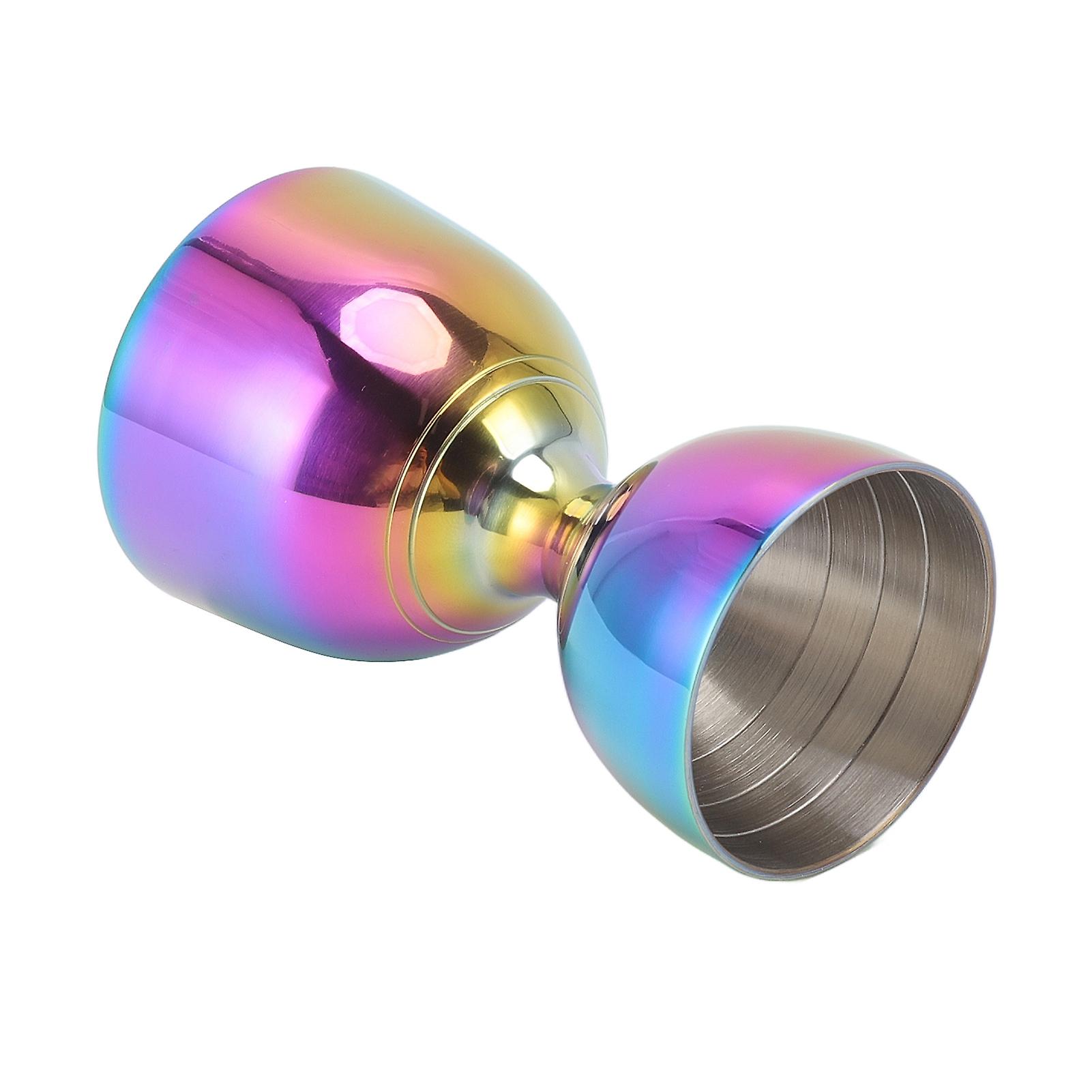Cocktail Jigger 30/60ml Stainless Steel Durable High Accuracy Wide Opening Shot Measure Jigger for Cocktail Liquor 30/60ml Colorful 