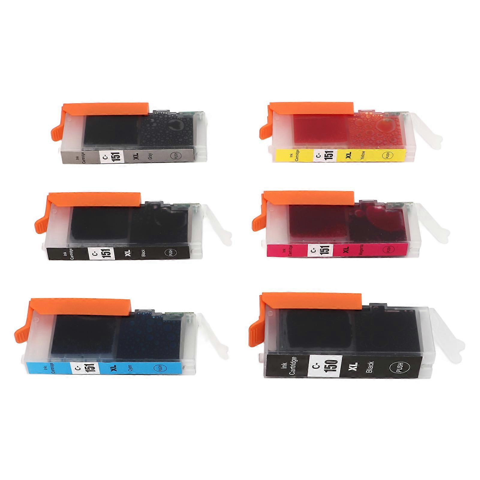 Ink Cartridge Set 150 151 Smooth Output Ink Cartridge Combo for PIXMA MG5410 MG5510 MG5610 MG6310 BK BK C M Y GY