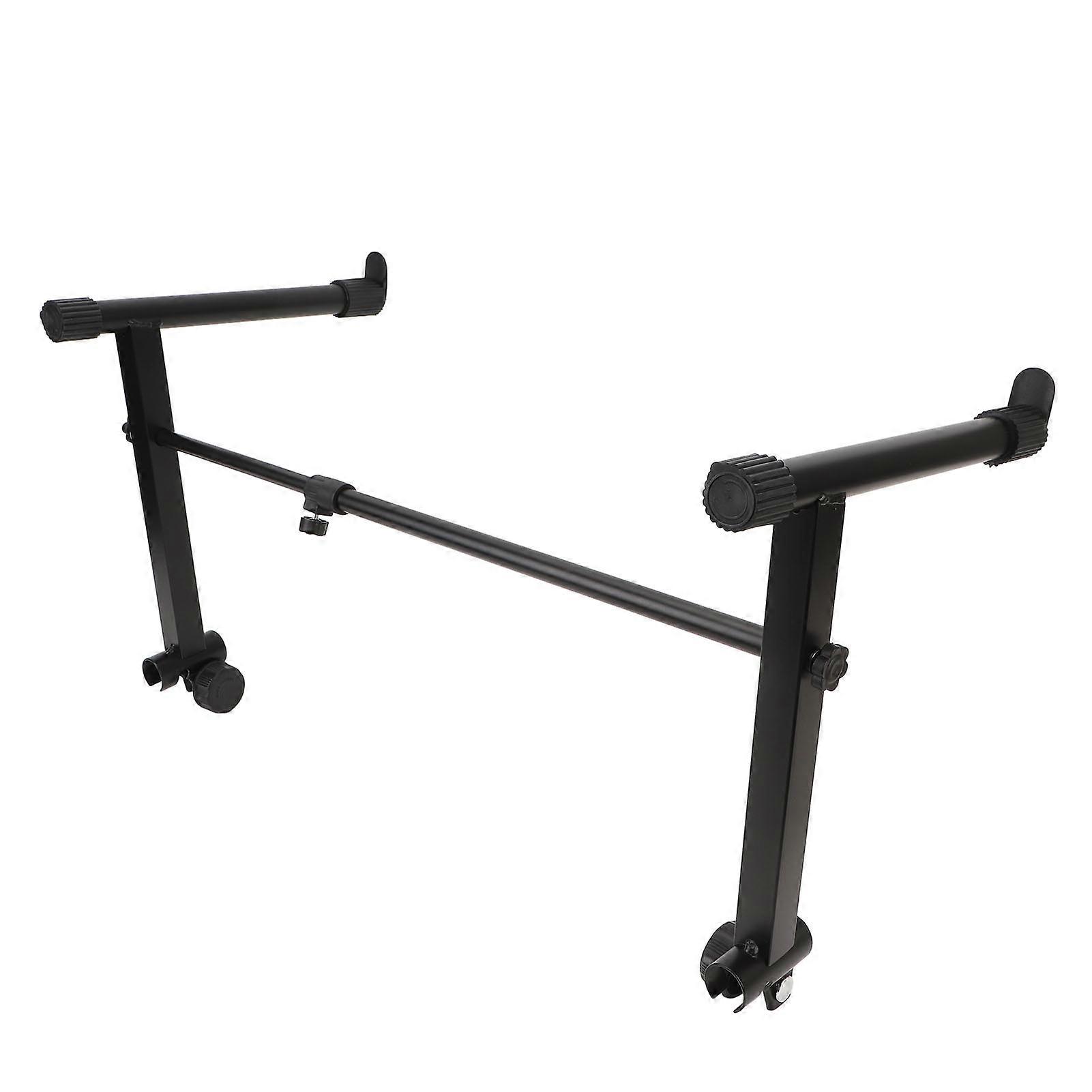 Keyboard Stand Extension Adapter L Shape Electronic Piano Keyboard Rack 2 Tier Riser 4275cm Width Adjustment