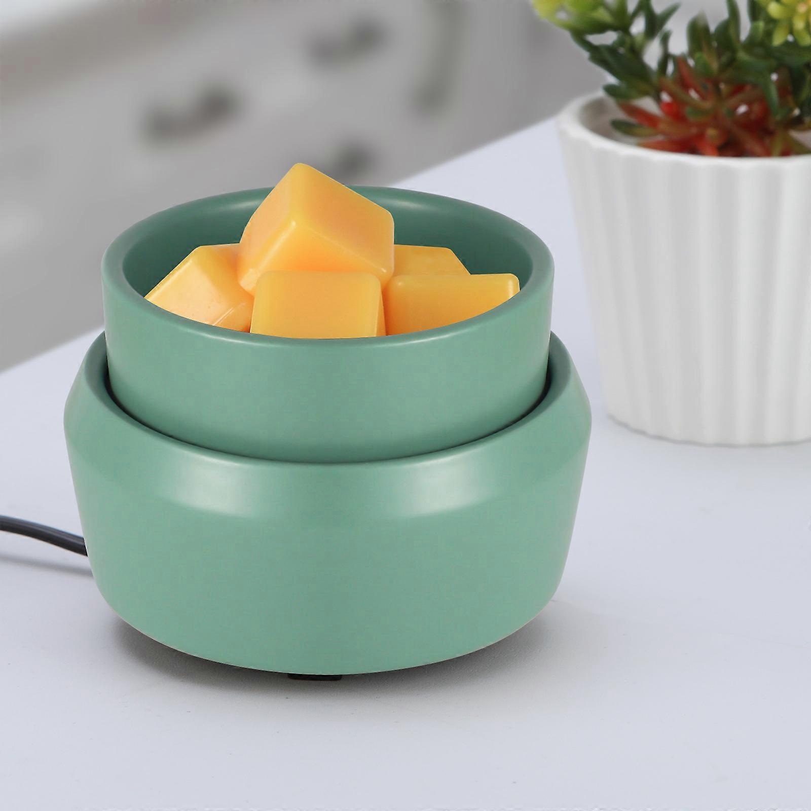 Green Ceramic Wax Melter Home Scented Wax Diffuser Burner