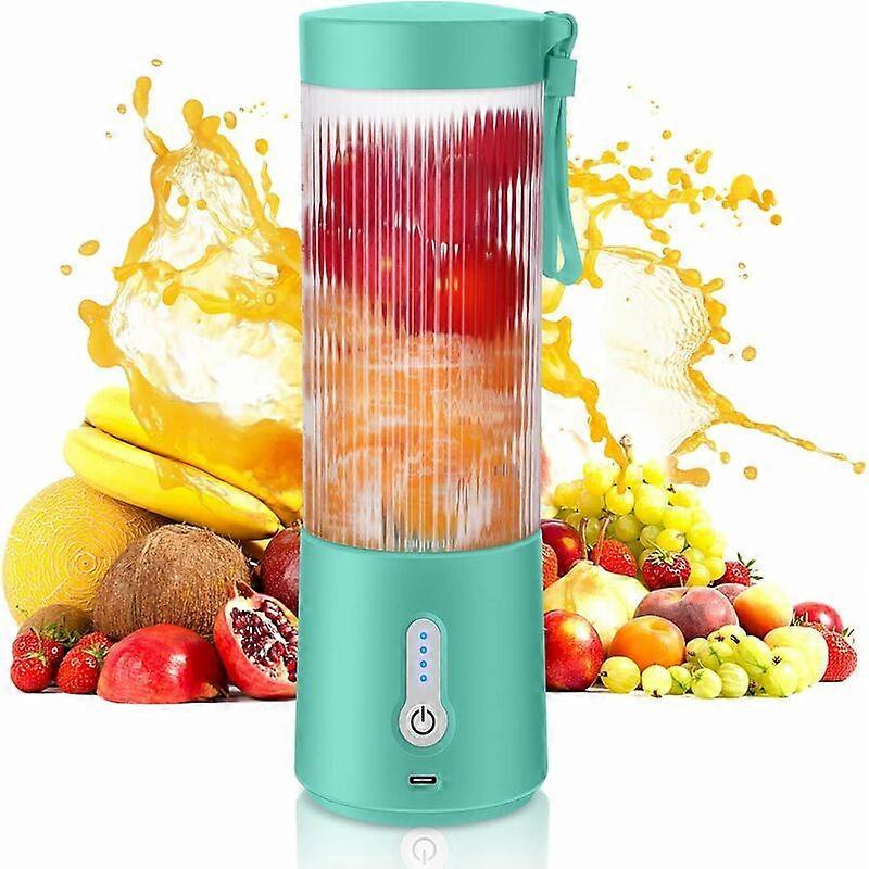 Household multifunctional juice cup small mini fully automatic juice machine charging portable portable juice cup (lake blue)