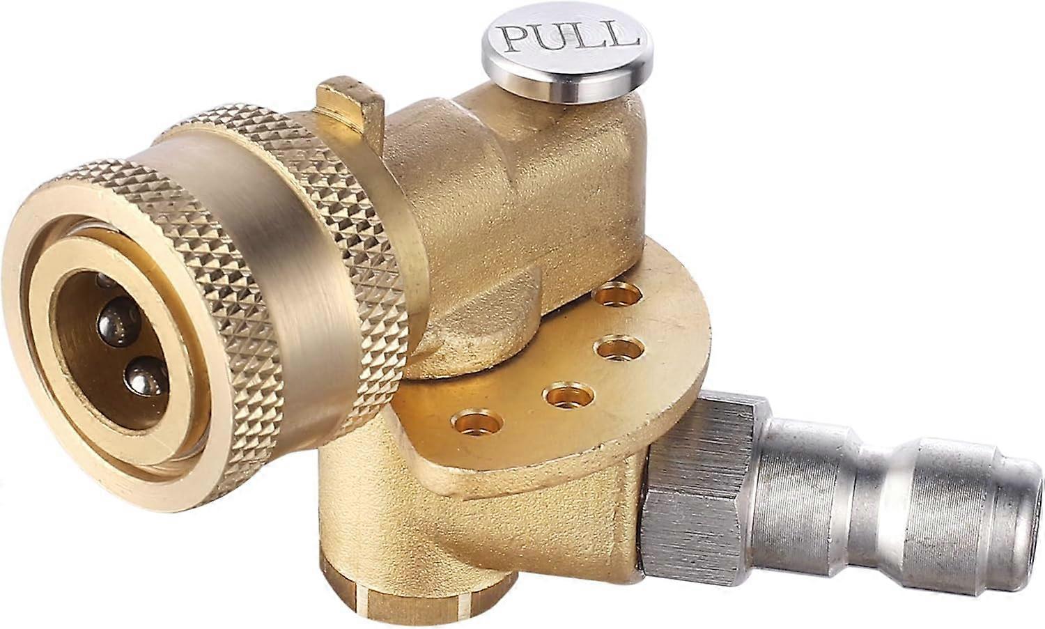 Quick Connecting Pivoting Coupler Attachment 120with 5 Angles and Safety lock for Pressure Spray Nozzle