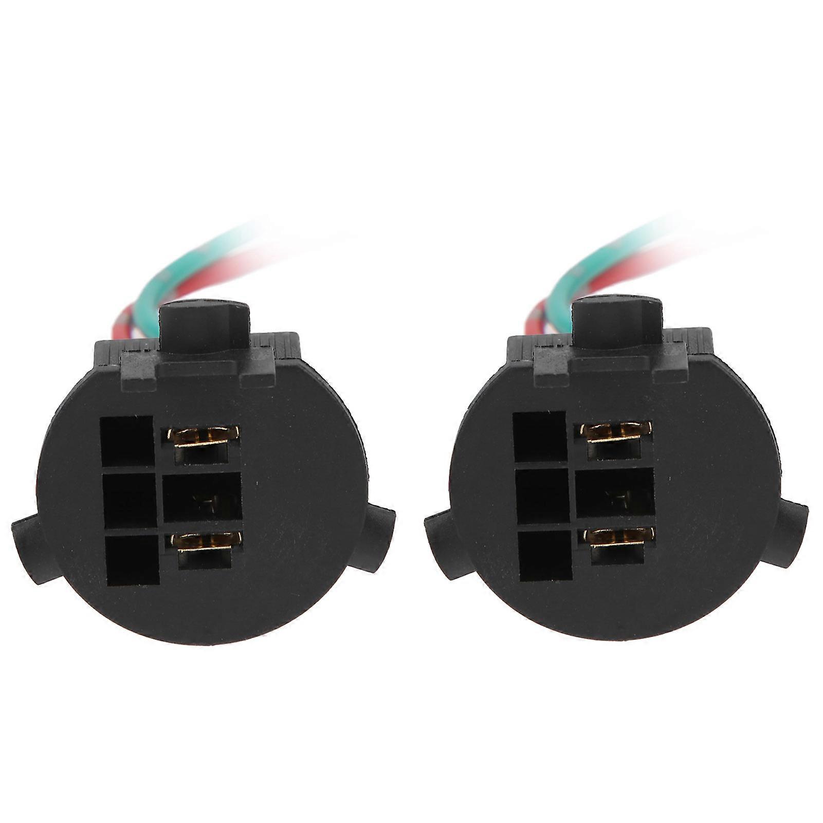 2pcs Taillight Bulb Socket with Wire Holder Adapter H7 Bulbs Installation Fit for Hyundai New SantaFe