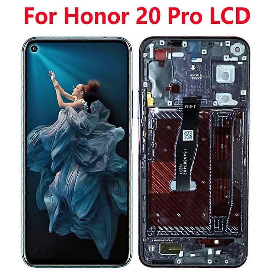 Tib 6.26''for Honor 20 Pro Lcd Display Screen Touch Panel Digitizer Replacement Parts For Honor 20 Pro With Frame Yal-al10, Yal-l41