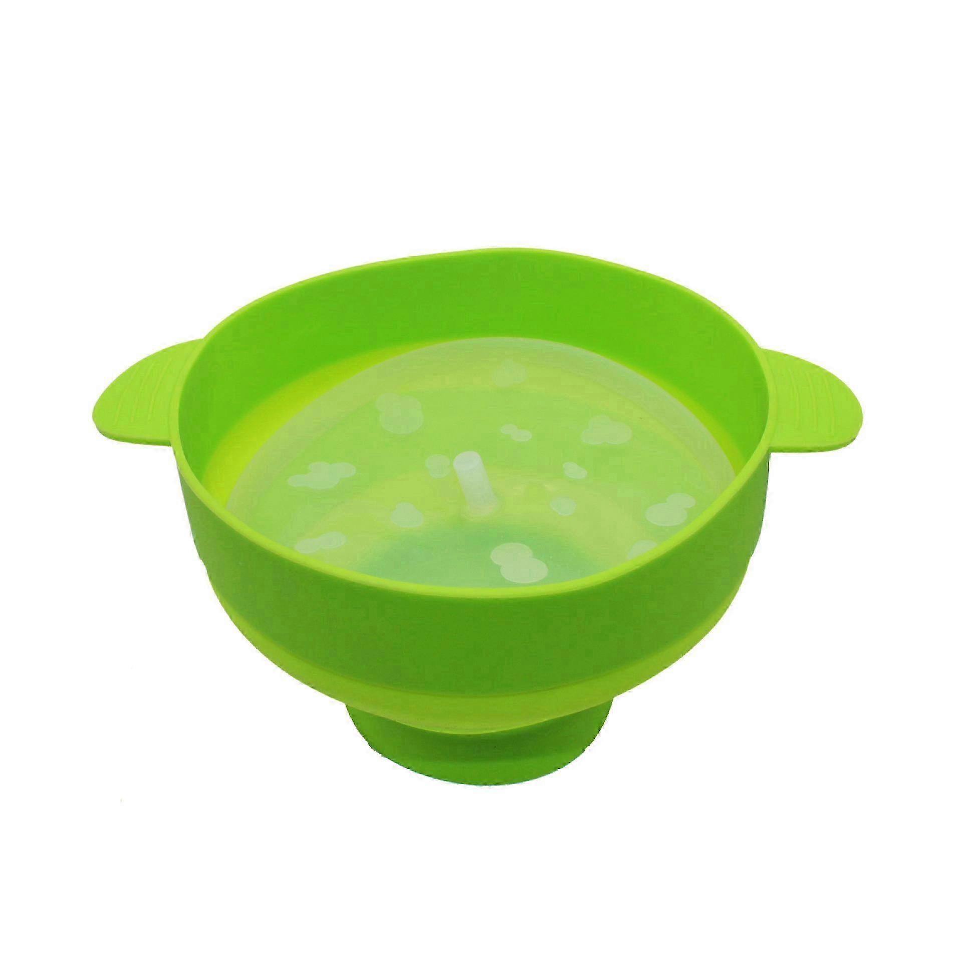 Microwaveable Silicone Popcorn Maker Bowl With Handle High Temperature Resistance Bpa Free Container