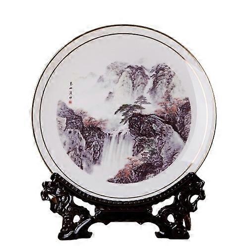 Decorative Trays-Nature's Melody-Gold Mountain Stream Plate