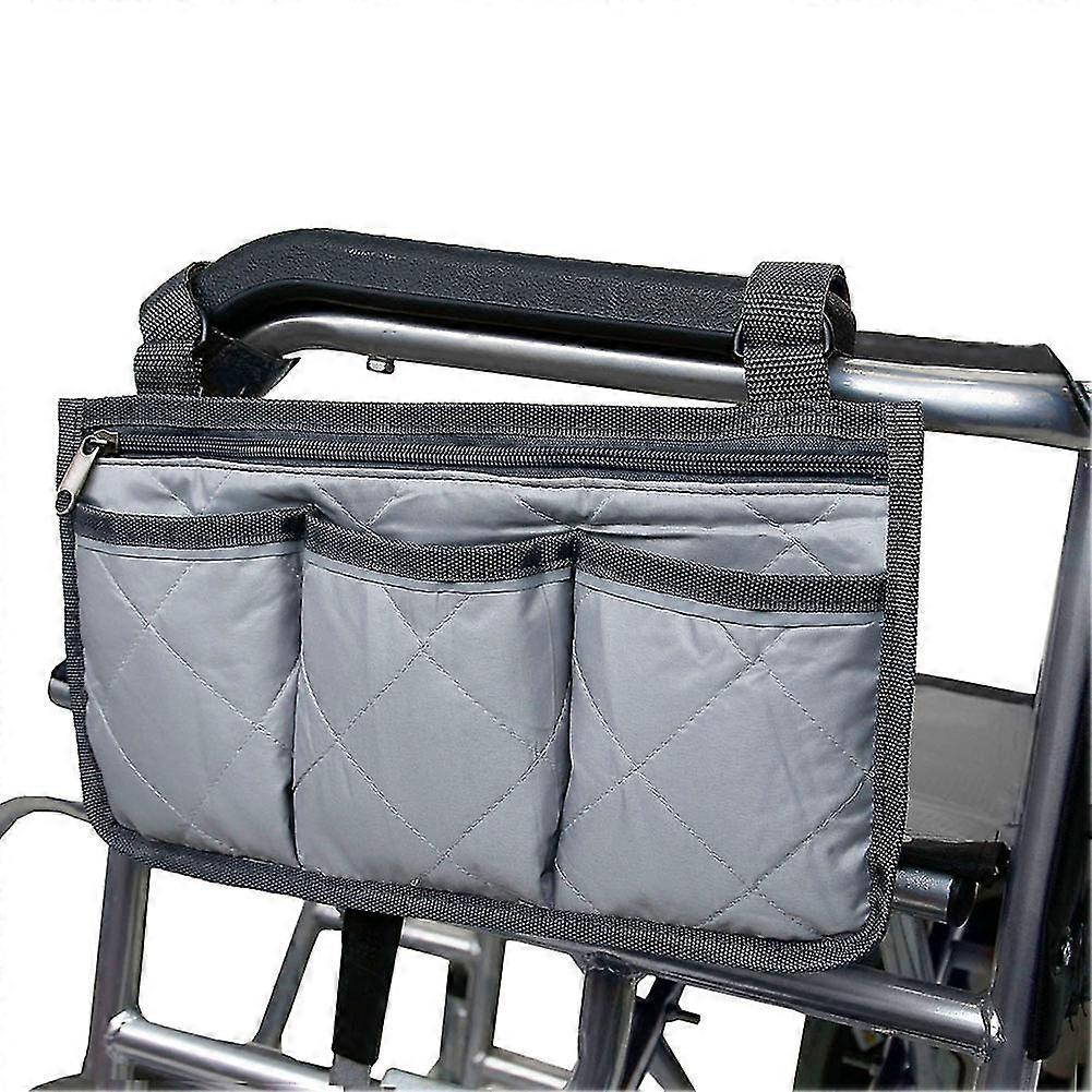 Universal Walker Taske Rollator Organizer Lomme Kørestol Løbehjul Klapvogn Side