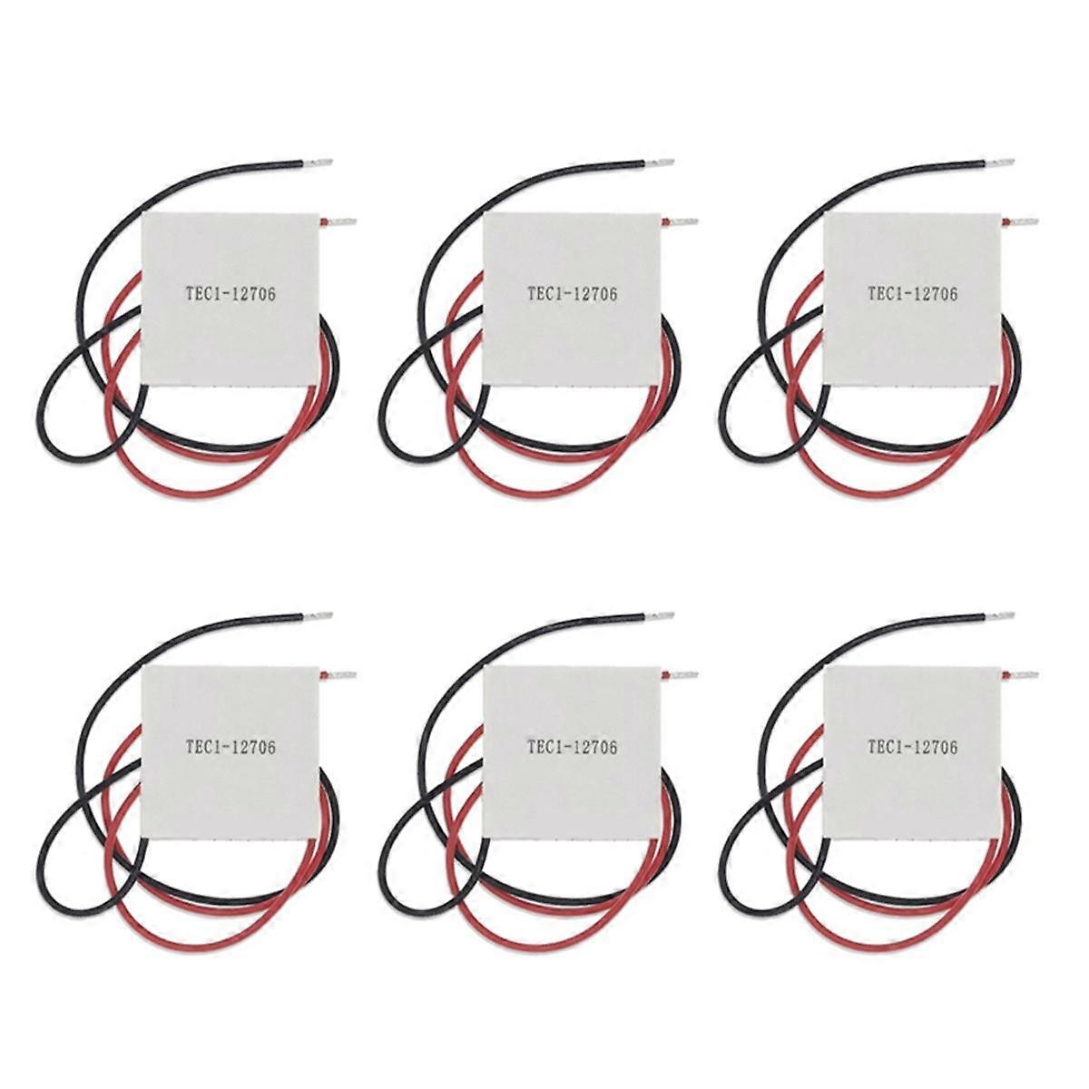 6PCS TEC1-12706 K10 Thermoelectric Cooler Peltier Elemente Module Semiconductor Refrigeration for Car Refrigerator