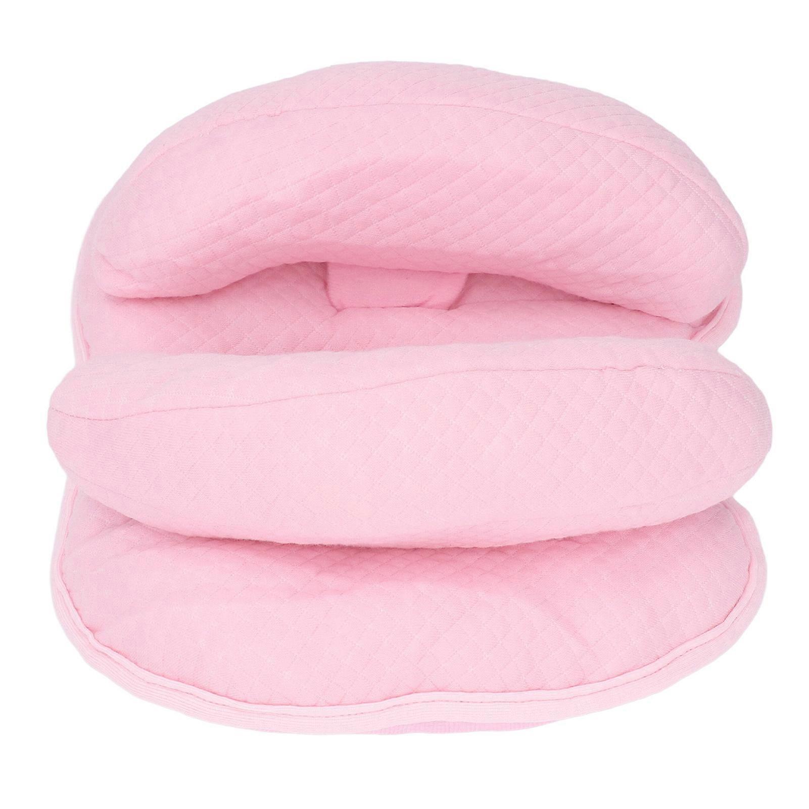 Infant Travel Pillow Adjustable Breathable Baby Head Neck Support Prevents Flat Head Pink