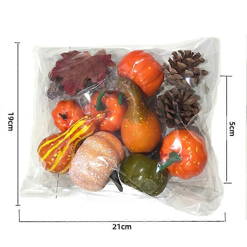 1 Set Fall Harvest Decor Props Artificial Mini Pumpkin Gourd DIY Decoration