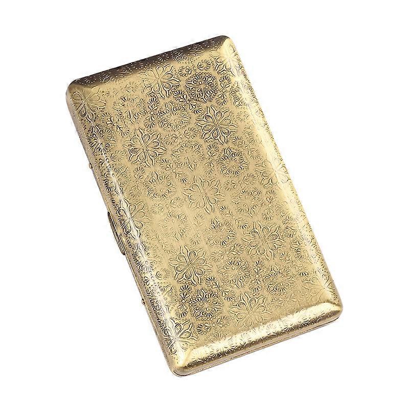 Suncha Lengthened Fine Cigarette Case Metal Carved Cigarette Holder Medium And Fine Dual-Use Multi-Purpose Copper Cigarette Case Hundred Flowers Bloss