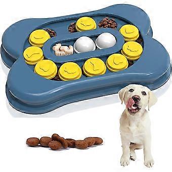Hundeintelligensspill, Slow Feeder Bowl Hunde leketøy, Pedagogisk interaktiv hunde leketøy for liten stor hund, Hundemat dispenser leketøy