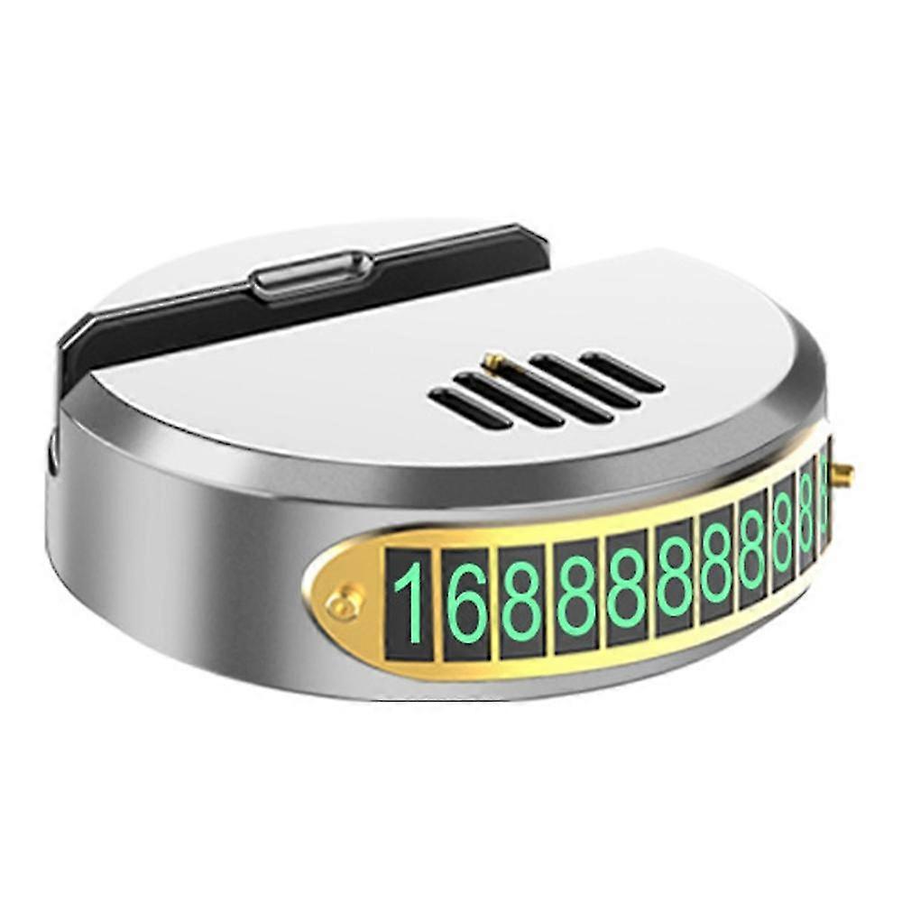 Creative Car Aromatherapy Car Mobile Phone Holder Temporary Silver