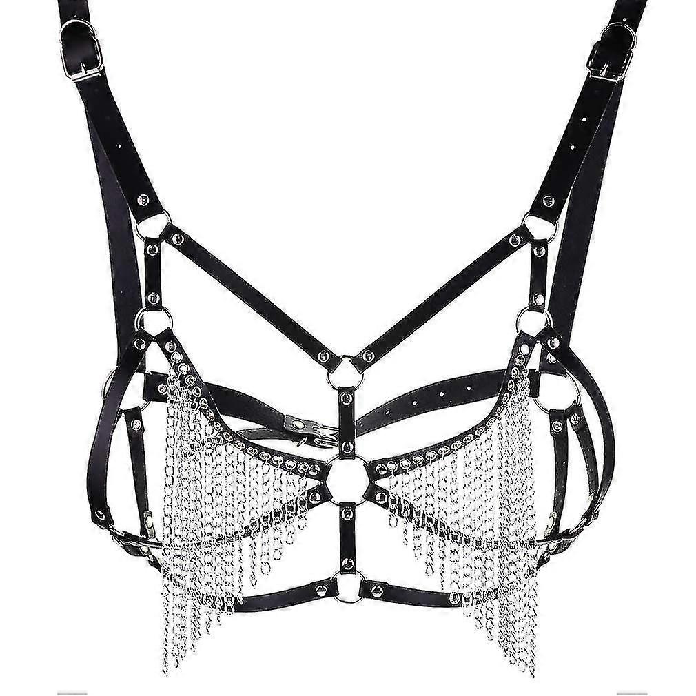 bra with chains topless got punk