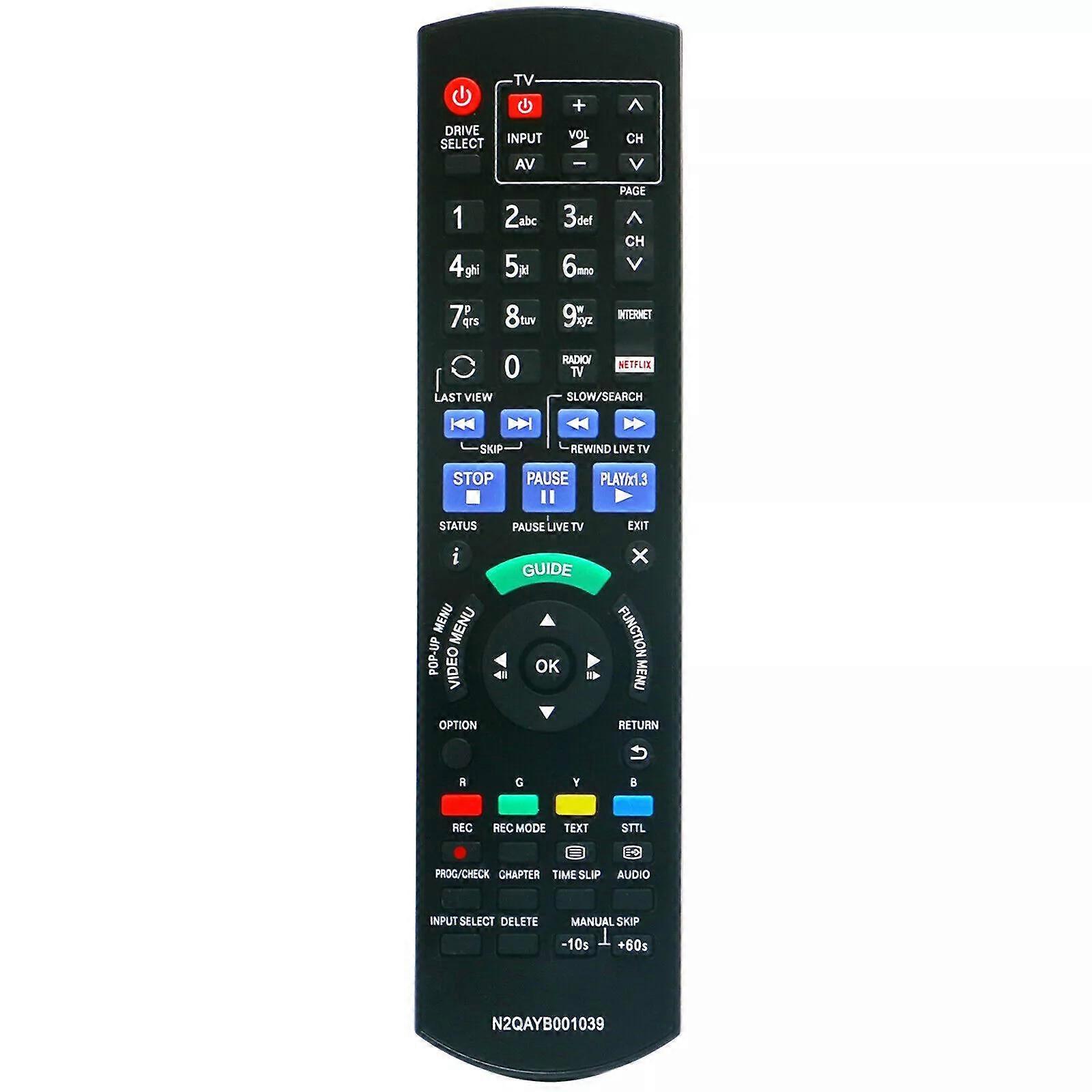 New Replace N2QAYB001039 For Panasonic DVD Remote Control DMR-BWT750 DMR-BWT955