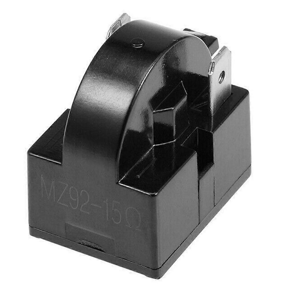 Refrigerator PTC Starter Relays 15 Ohm 2-Pin Compressor Overload Protector 1/6HP Accessories