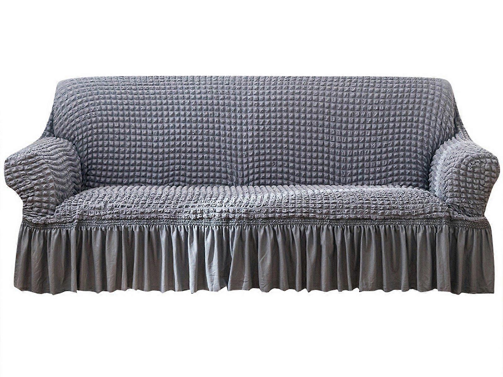 Sofa Cover Stretch Sofa Cover for 2 Seats Grey