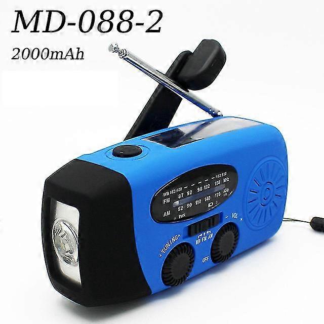 4000mah Multifunctional Radio Hand Crank Solar Usb Charging Fm Am Wb Noaa Weather Radio Emergency Led Flashlight Torch Sos Alarm