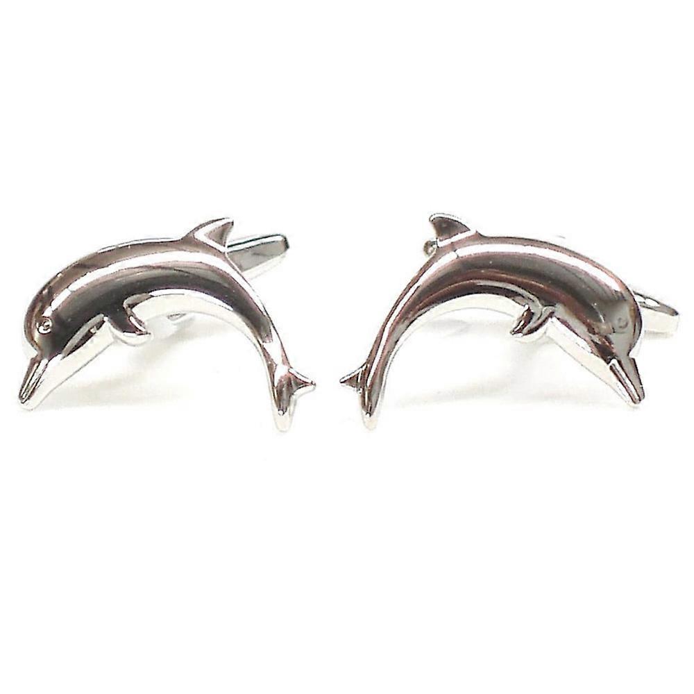 GDesign Premium Quality and Durable Dolphin Stylish Design Button Cufflinks
