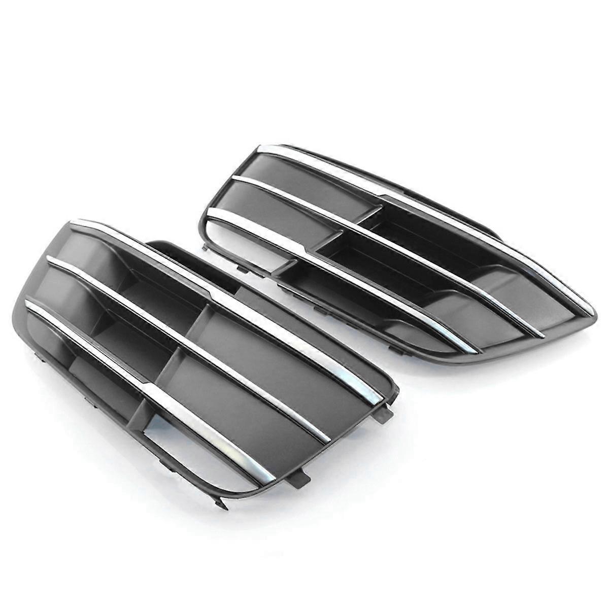 Automotive Front Bumper Fog Lamp Light Cover with Chrome Trim for SQ5 S-Class Q5 2018-2022 80A80767