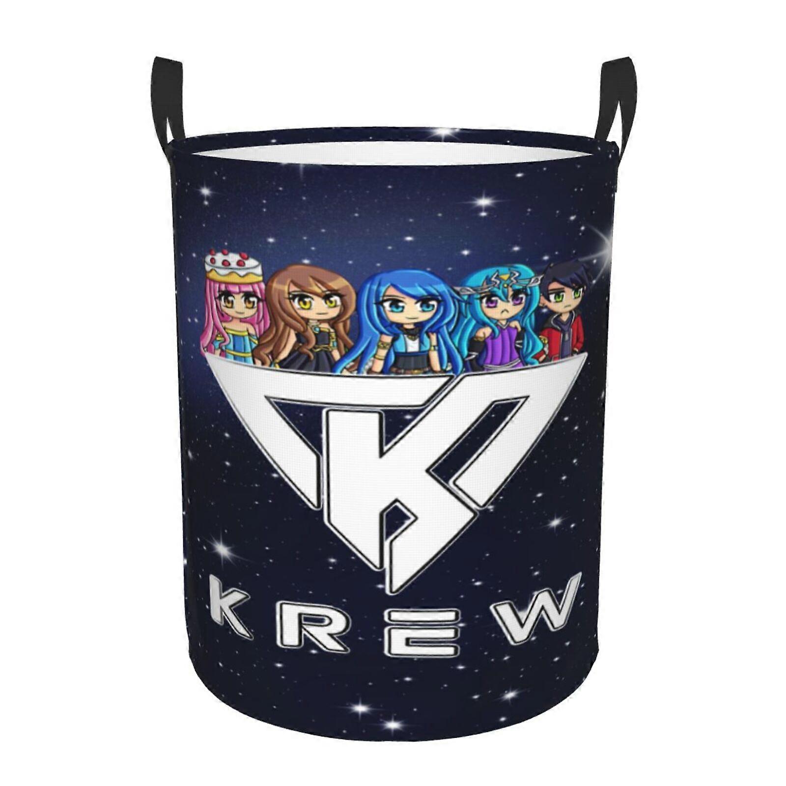 Itsfunneh Krew 3d Graphic Flame Laundry Basket Fire Flame Clothes Hamper Storage With Handle-SYS27614