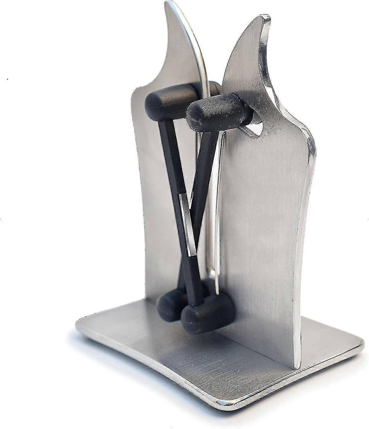 Professional Knife Sharpener Solid Stainless Steel (1pcs,silver)