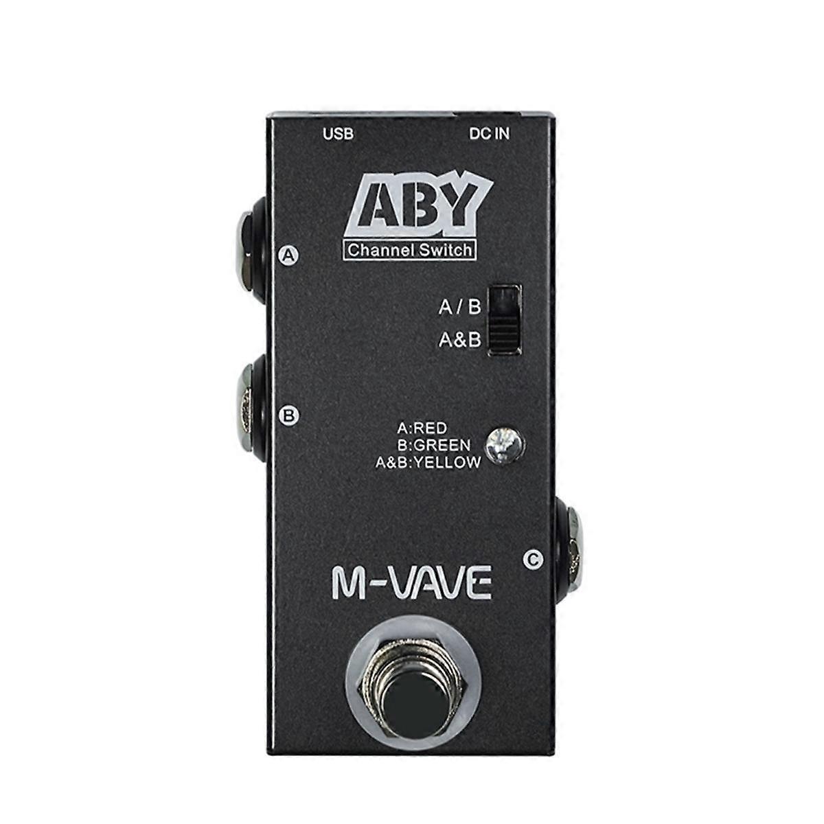 ABY Channel Electric Guitar Pedal Instrument Universal 2-Way Line Selection for Instruments/Amplif