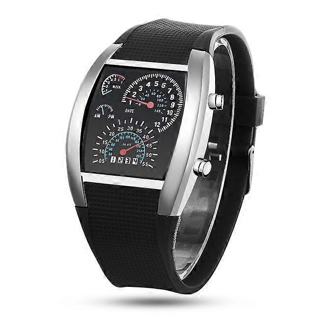 Dijital Saat Erkekler Erkek Saatleri Benzersiz Tasarımcı LED Erkek