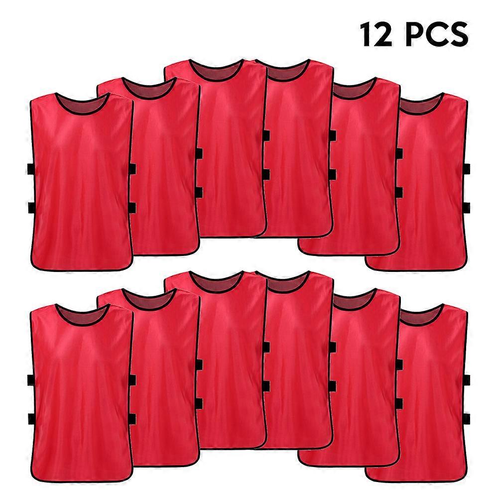 12 Maglie Da Allenamento Calcio - Pinnie Numerate, Asciugatura Rapida, Per Adulti E Giovani - Foto 7