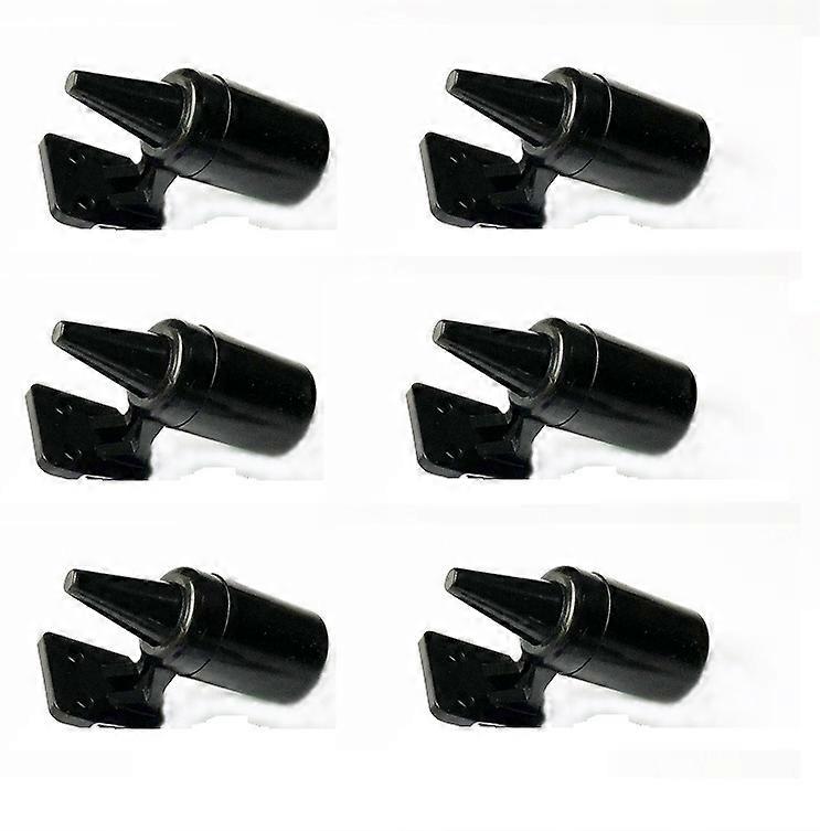 8Pcs Deer Whistles for Vehicles Wind Activated Black
