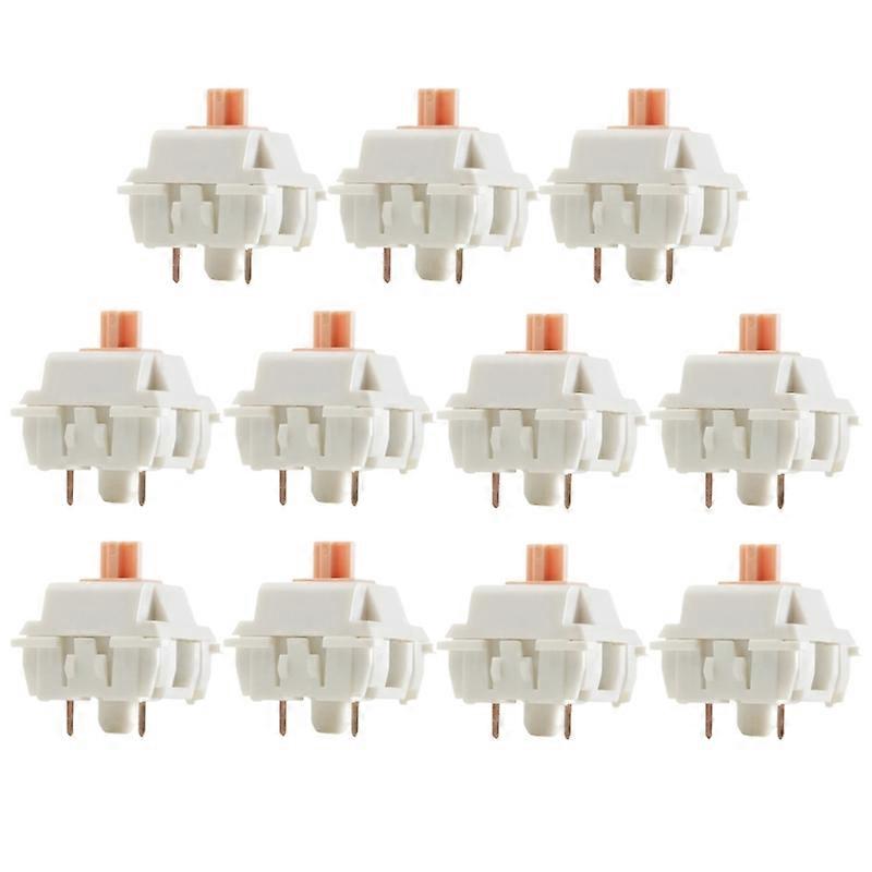 10PCS Commutateurs Linéaires Clavier Mécanique Commutateurs Tactiles 70M Clics Panda Commutateurs Antipoussière HighPrecisions