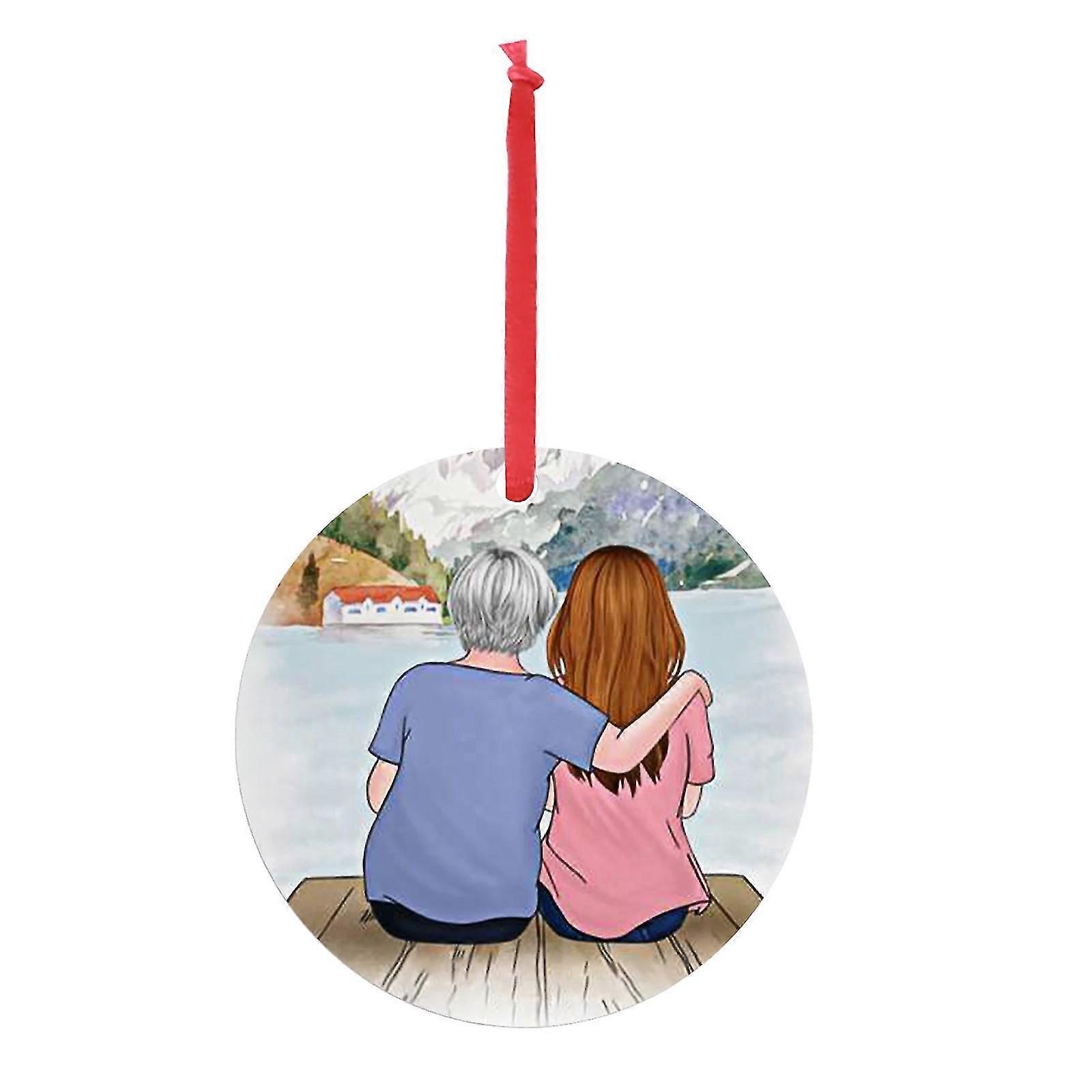 アイアンアートパーソナライズプリティガールクリスマスペンダントクリスマスホリデー装飾