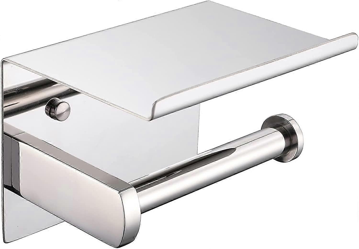Toilet Paper Roll Holder With Shelf