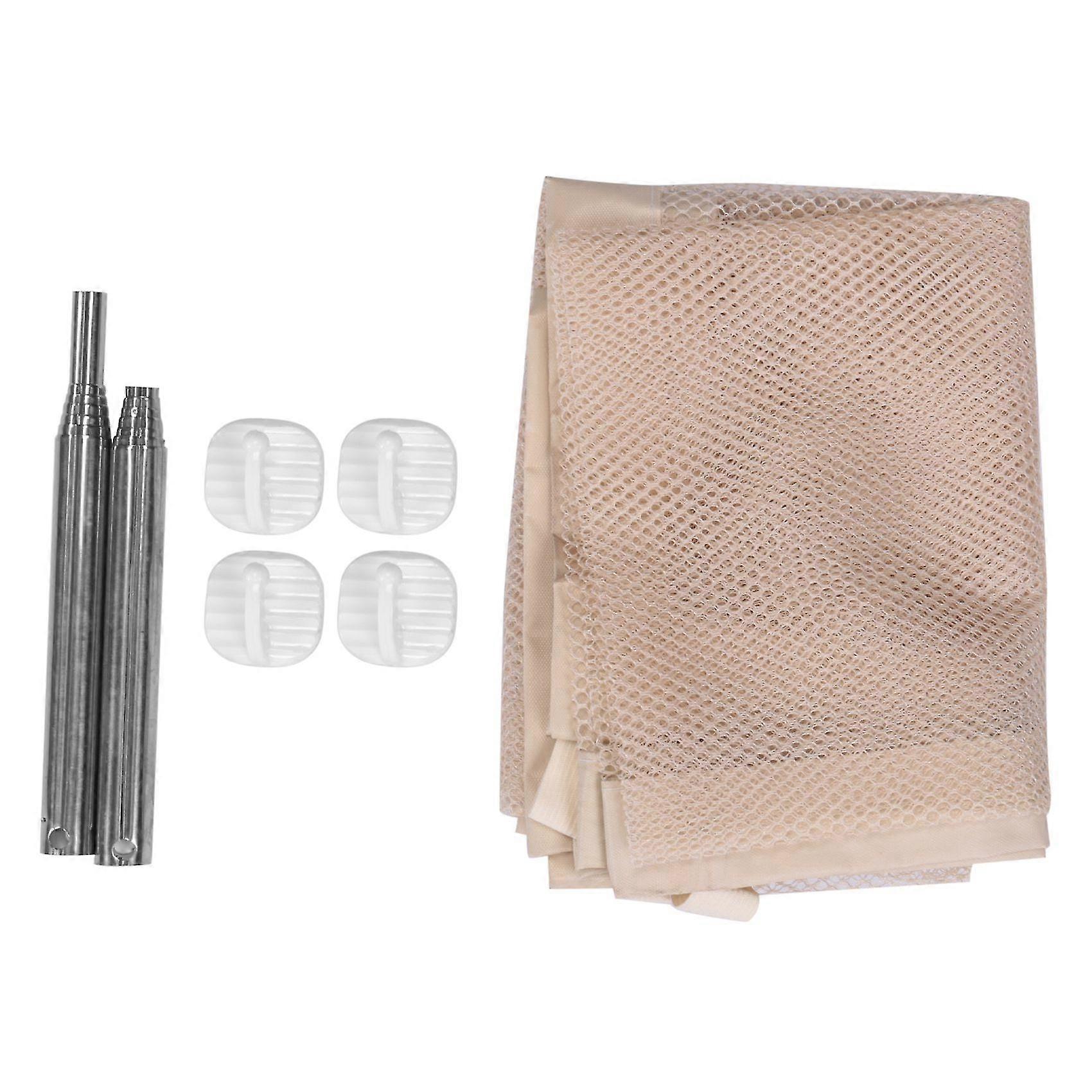 Pet Safety Guard Mesh Dog Gate,portable Folding Gates Safety Fence For Hall Doorway Wide 43.3inch-be