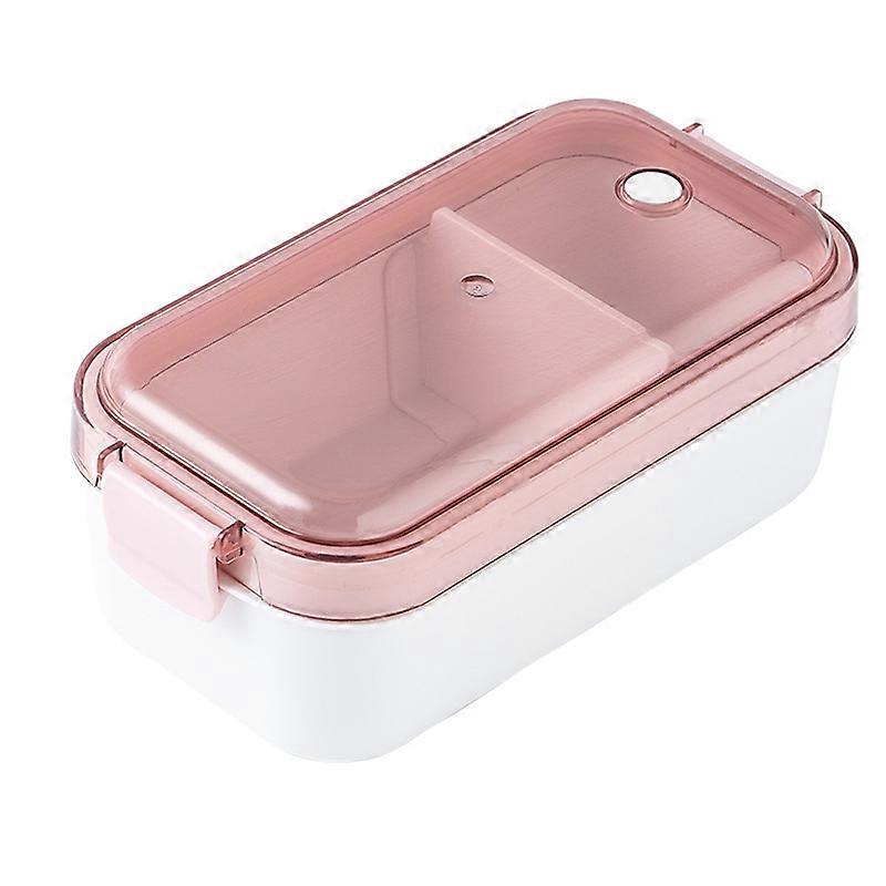 Movable Partition Bento Box with Lock Catch Silicone Picnic Fruit Food Container for Outdoor