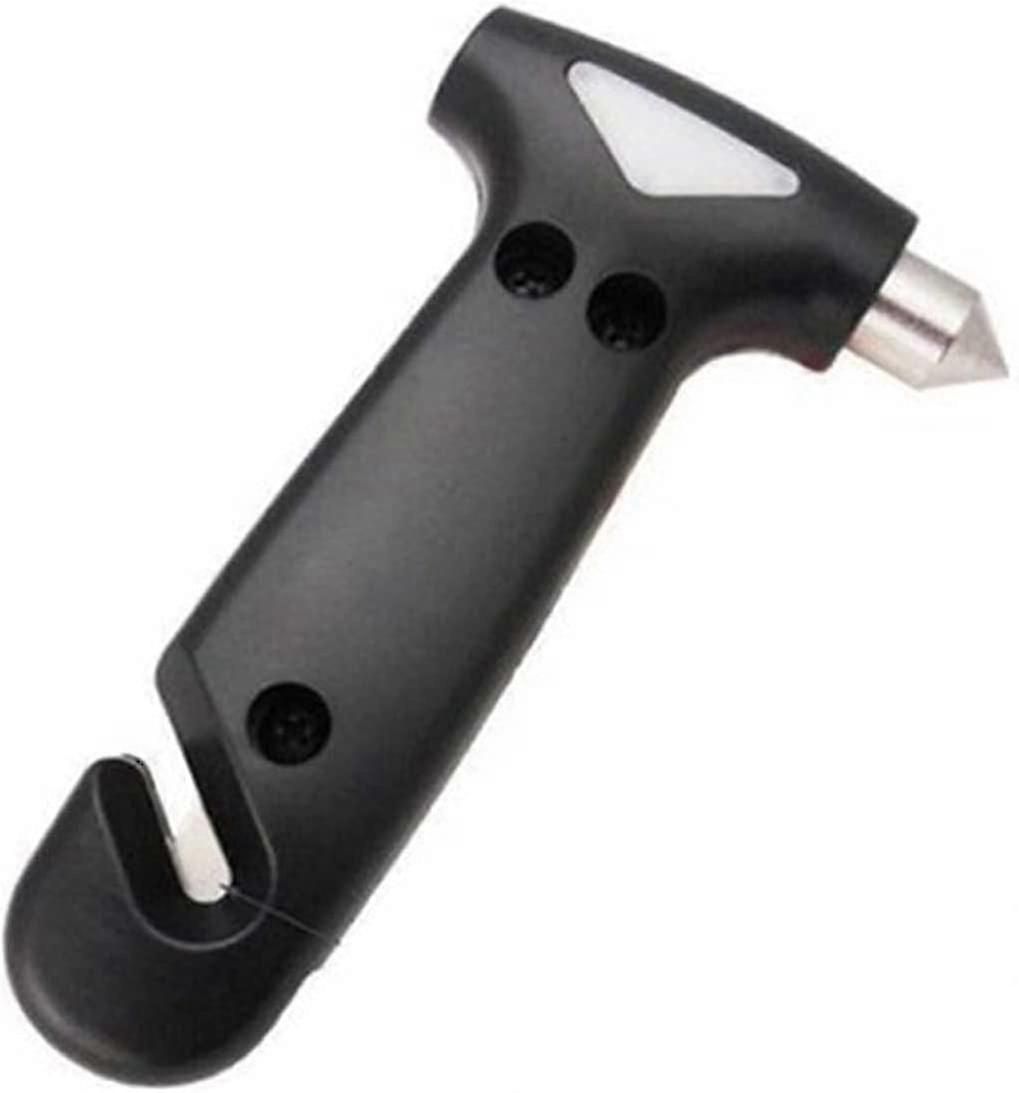Emergency Hammer Window Breaker Hammer Rescue Hammer Automobile Car Rescue Hammer Seat Belt Cutter Black