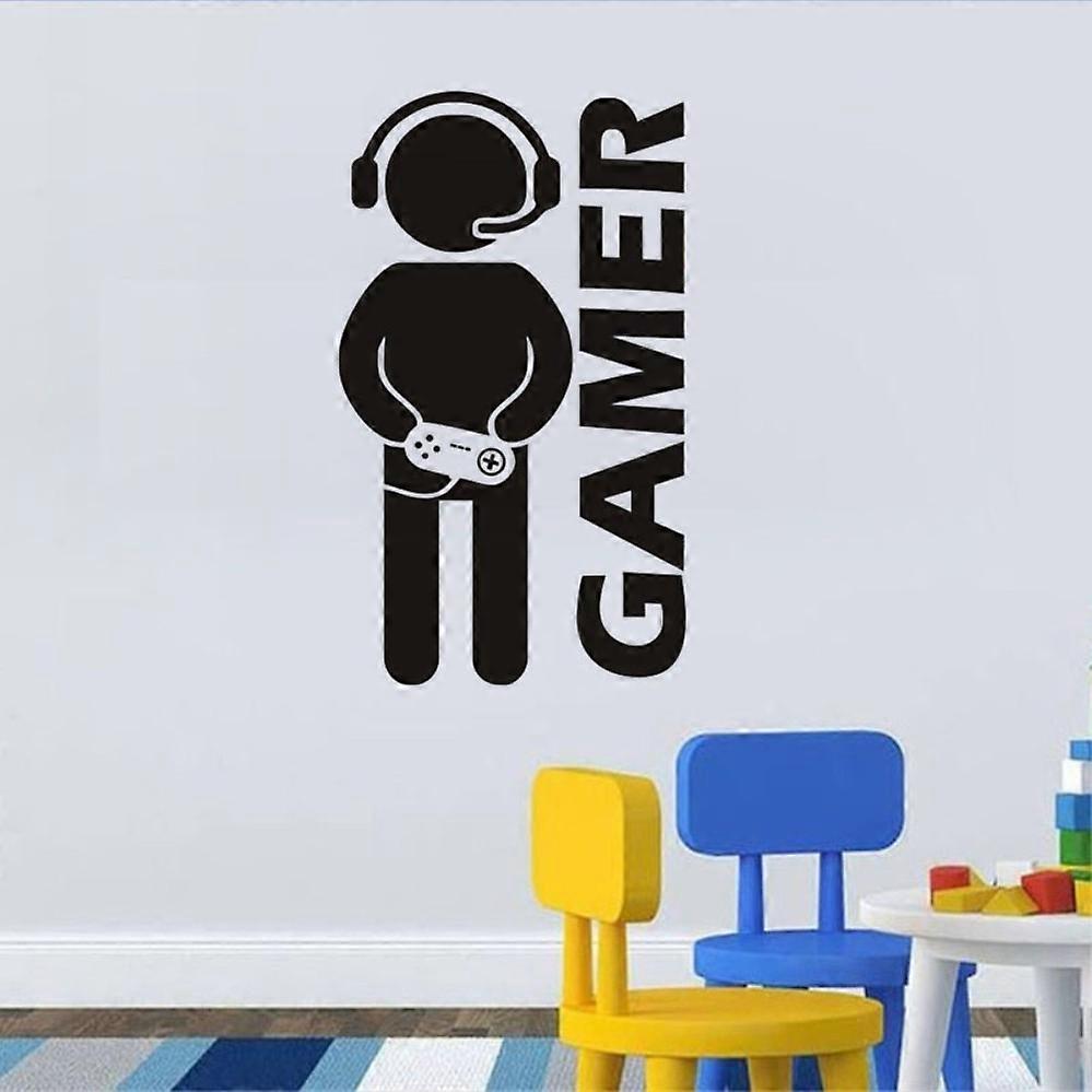 Gamer with Controller Wall Decal