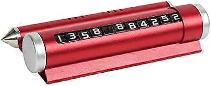 Mobile Phone Multi-Function Temporary Emergency Hammer - Red