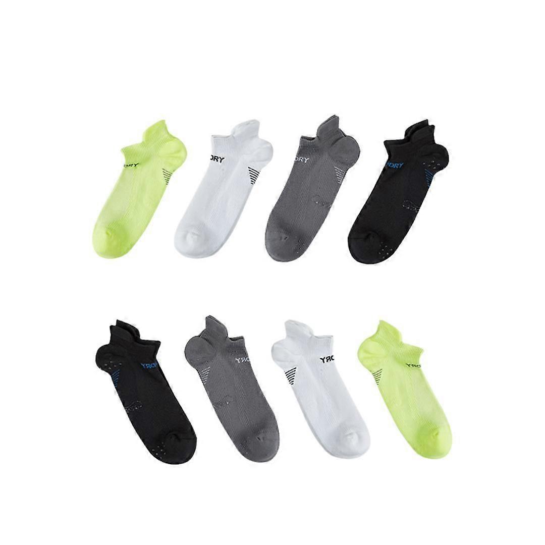 Rexy 8X Seamless Sport Sneakers Small Non Slip Heel Tab Multi Colour Socks