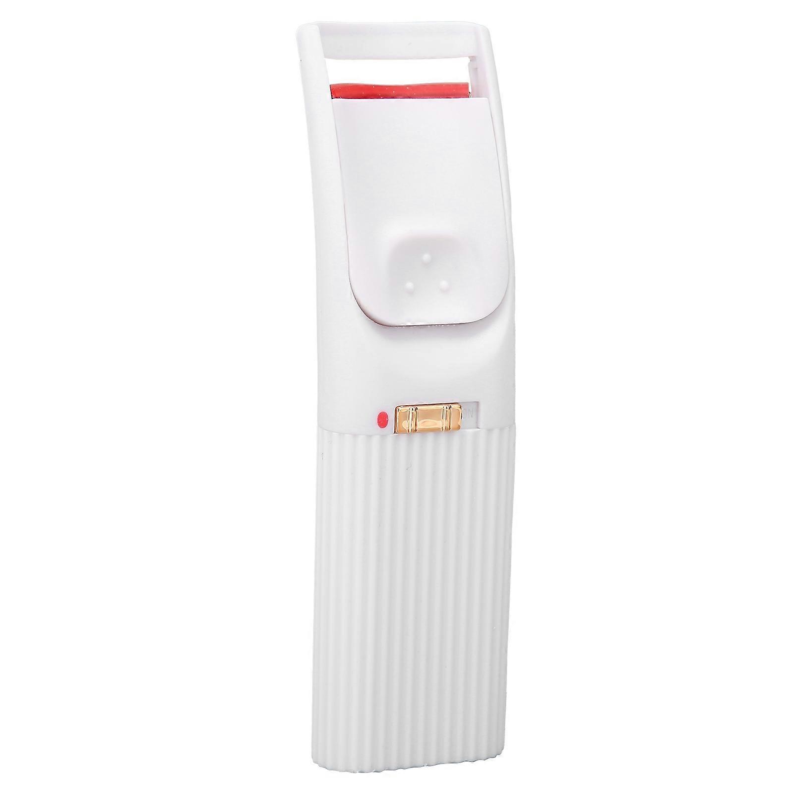 Heated Eyelash Curler Handheld Electric Intelligent Temperature Control Long Lasting Styling Eyelash CurlerWhite