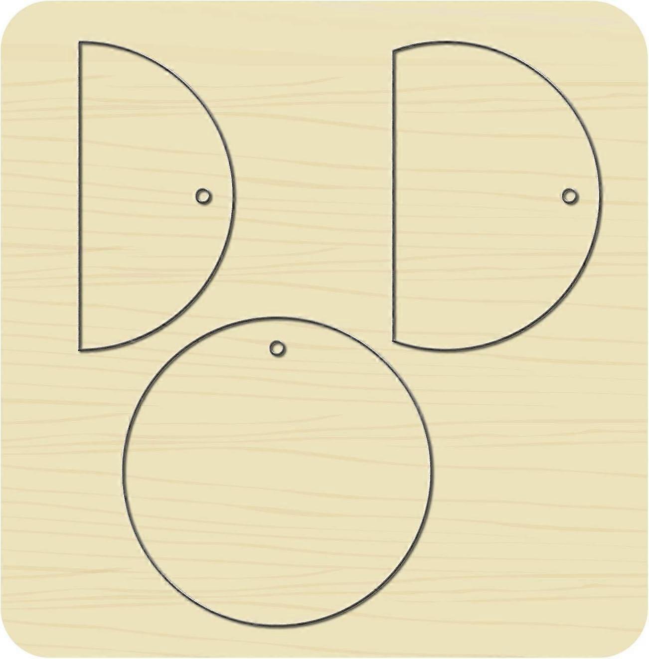 Scrapbook Prägling Trä Die Cutting Läder Mögel Geometrisk Form Skärande Mögel för Örhänge Smycken DIY Läder Hantverk Tillverkning INTE för Sizzix