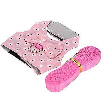 Rabbits Vest Harness with Lead Hamster Chest Strap Leash Small Animal AccessoriesM