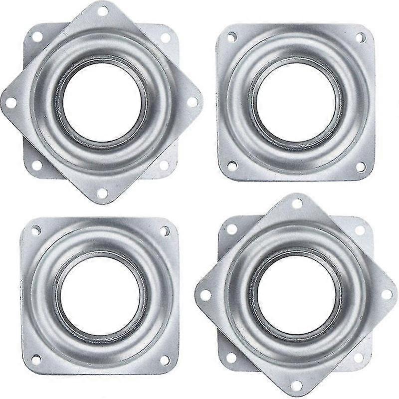 4 Pack 2 Inch Square Lazy Susan Turntable Bearings Heavy Duty Swivel Plate - MXBC